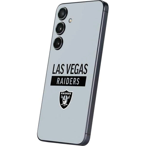 NFL Las Vegas Raiders Silver Performance Series Galaxy S25 Skin